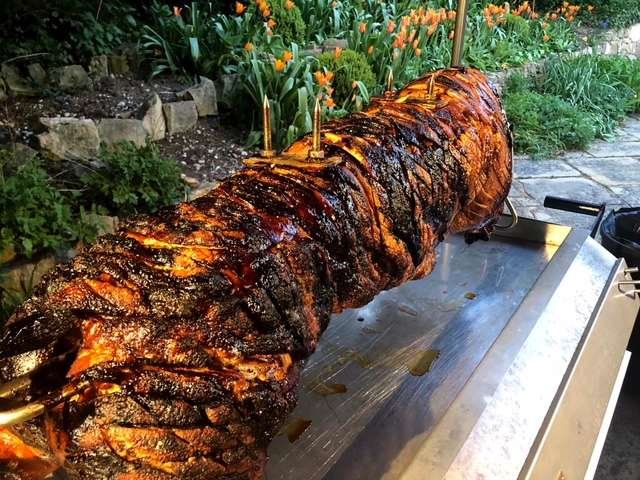 Spit Roasted Irish Hog served with Crispy Crackling