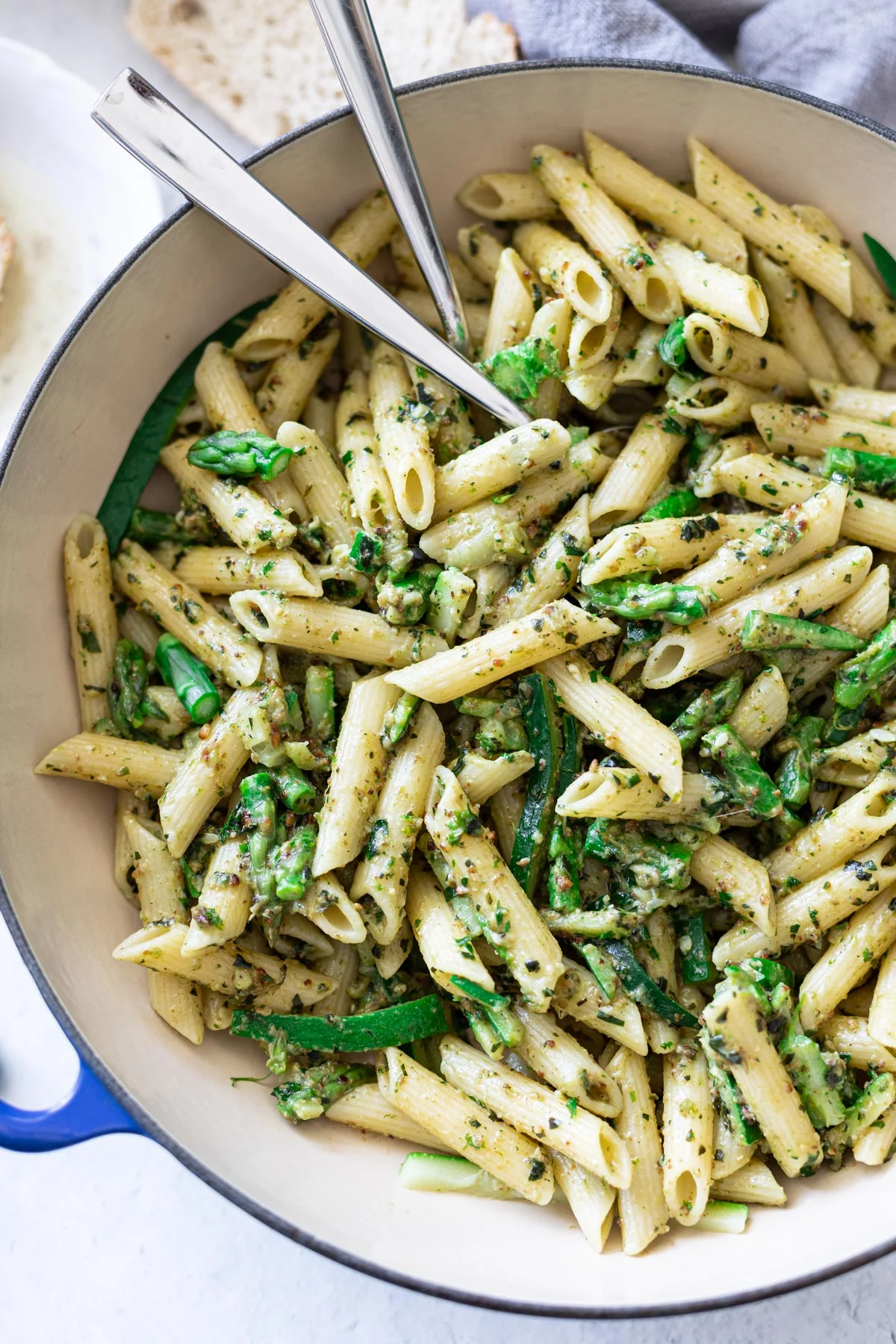 Penne pasta in a Pesto & Pepper dressing, Penne pasta in a Pesto & Pepper dressing,