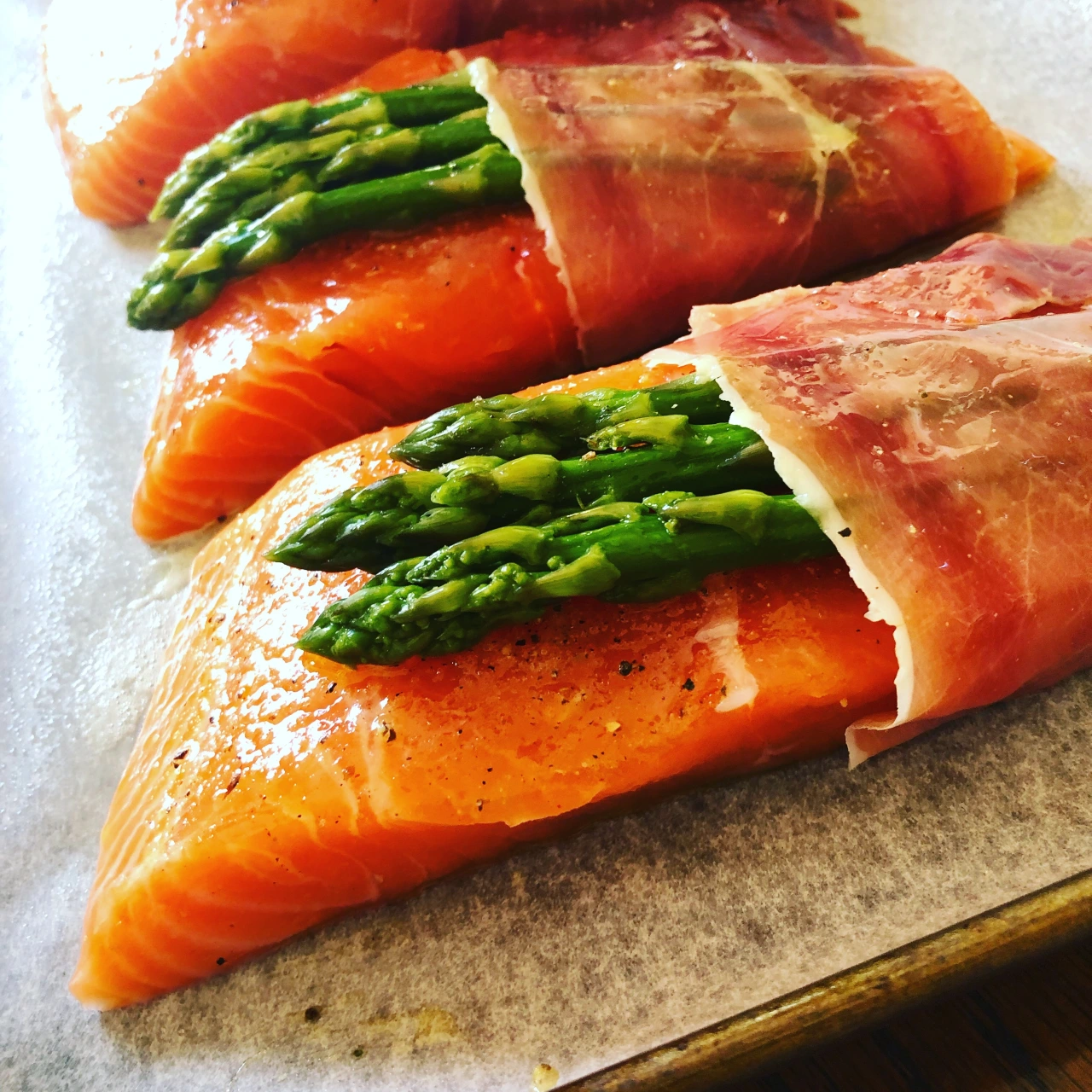 Irish Salmon Darnes with Garlic Butter Irish Salmon Darnes with Garlic Butter